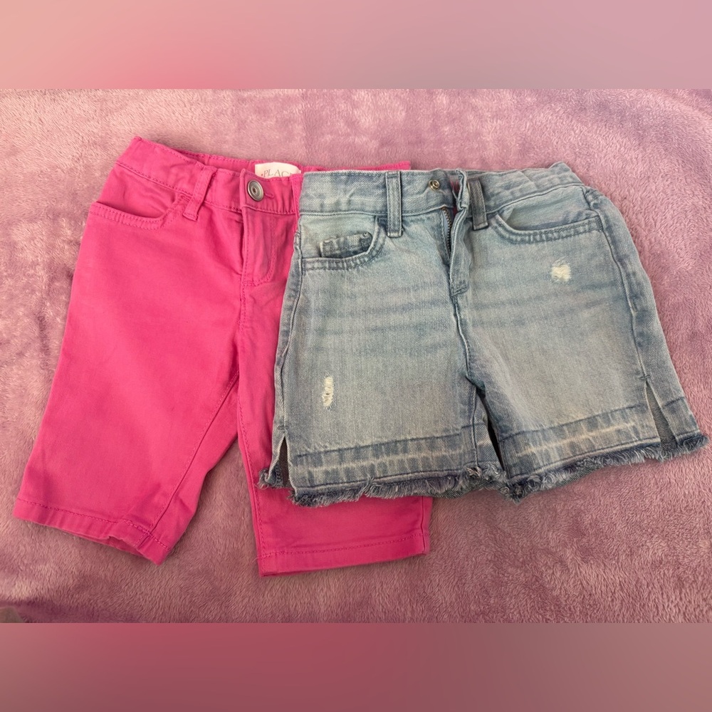The Children's Place Pink and Blue Kids Shorts
